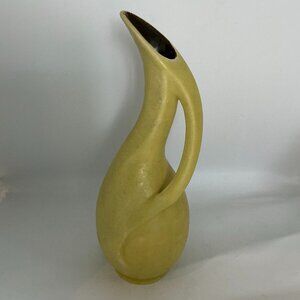Vintage mid-century modern U Keramik German pottery, 9" Handled Vase